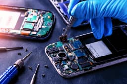 Reconditionnement d'un téléphone par un technicien