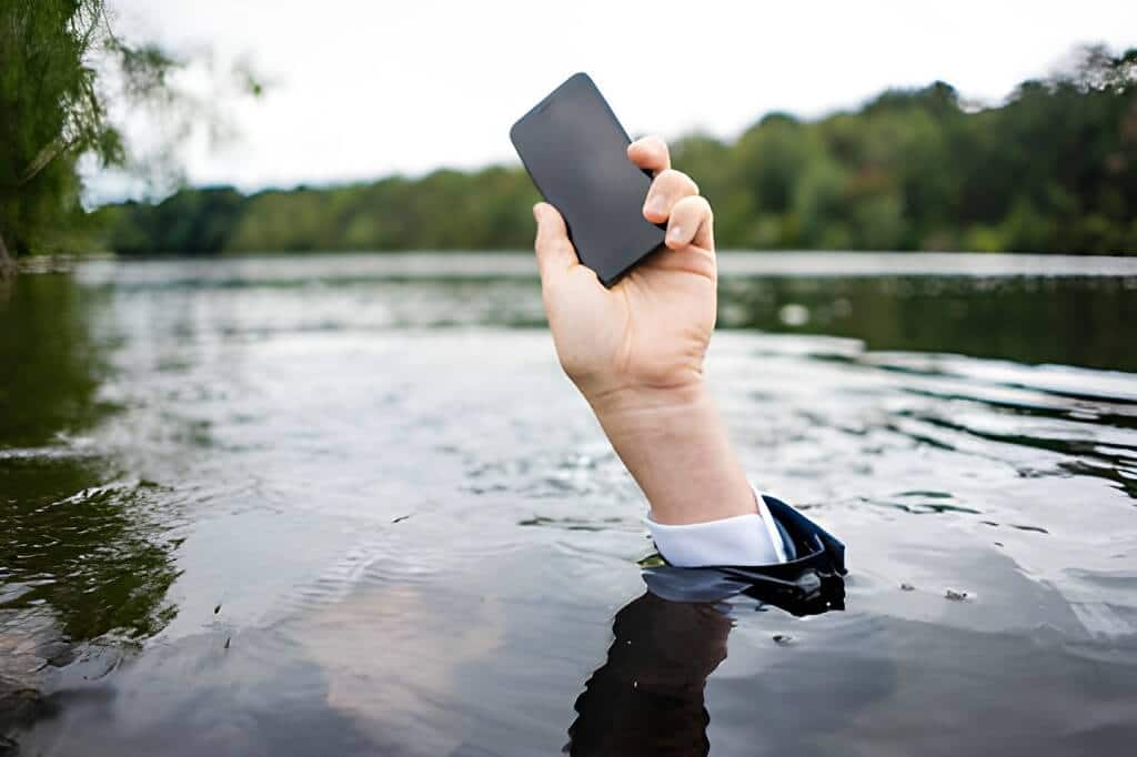 Téléphone à l'eau