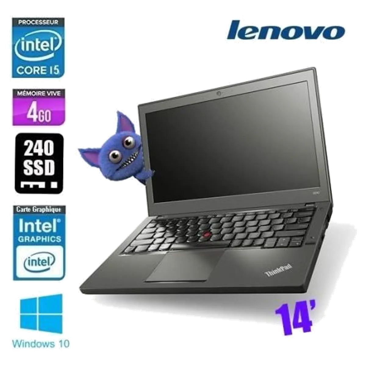 Lenovo Lenovo ThinkPad T450 14" reconditionné - meilleur prix