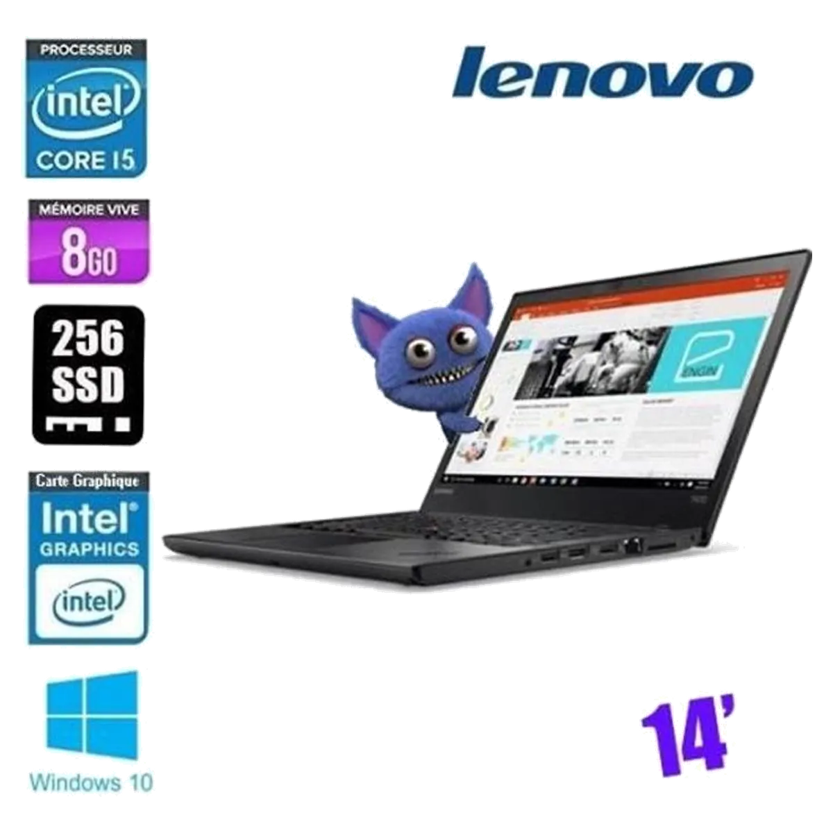 Lenovo Lenovo ThinkPad T470 14" reconditionné - meilleur prix