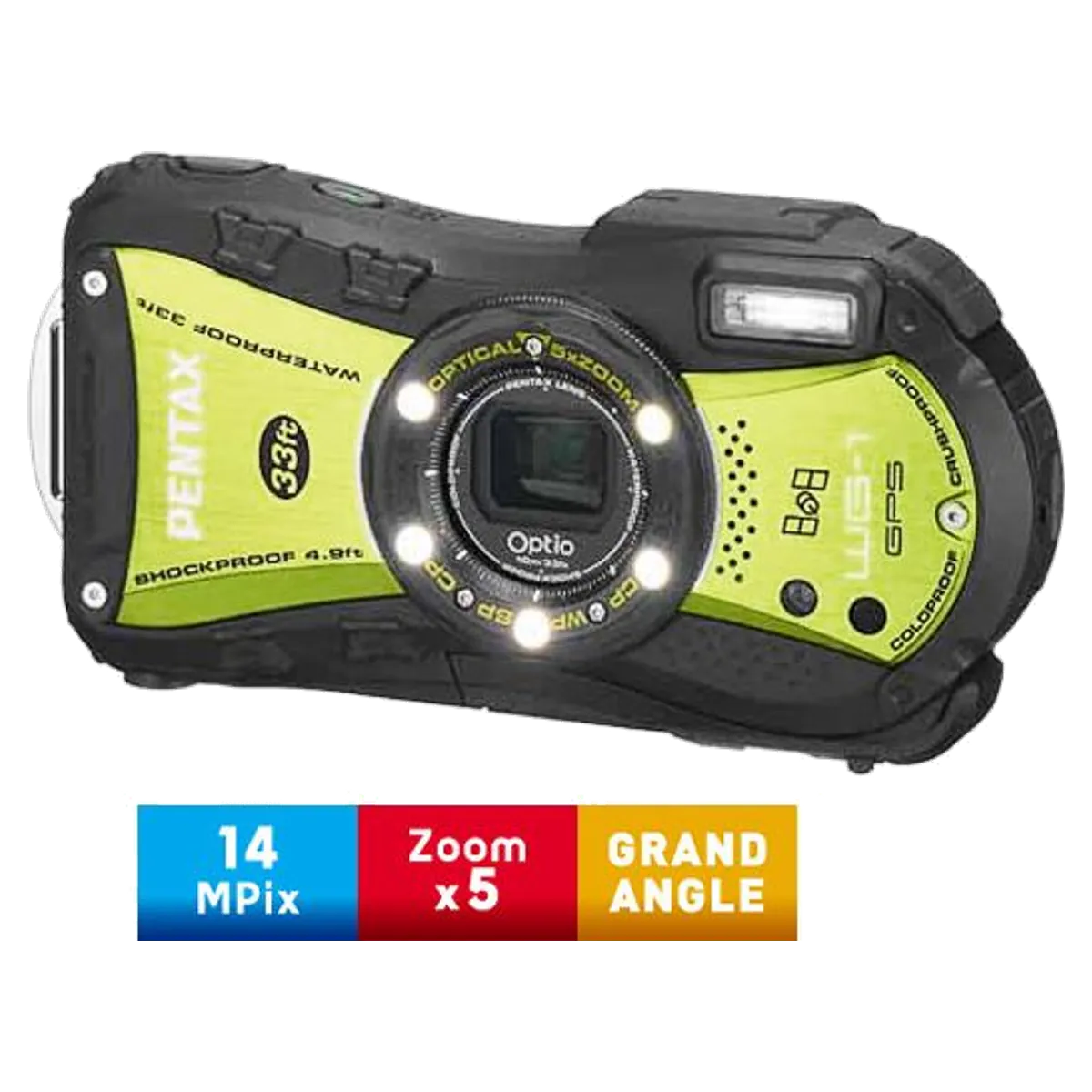 Pentax Optio WG-1 reconditionné - meilleur prix