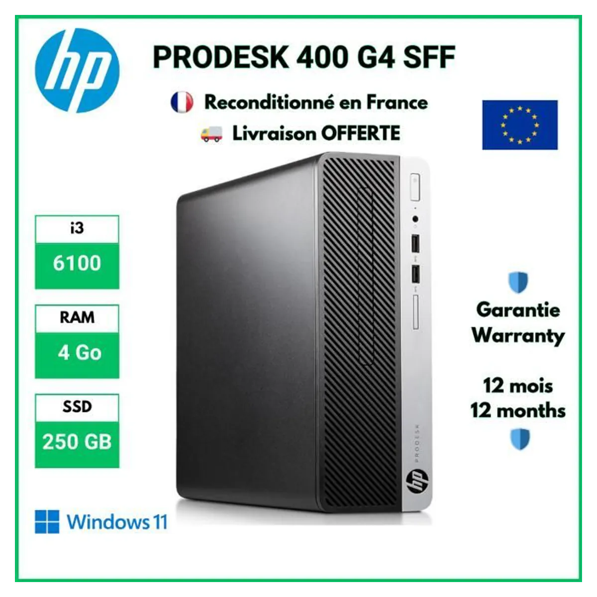 HP ProDesk 400 G4 SFF reconditionné