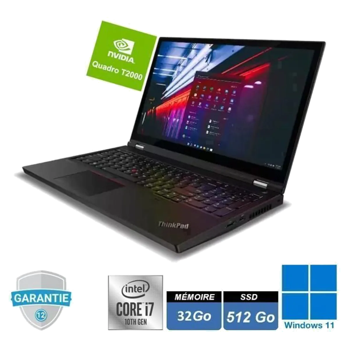 Lenovo ThinkPad P15 Gen 1 15" reconditionné