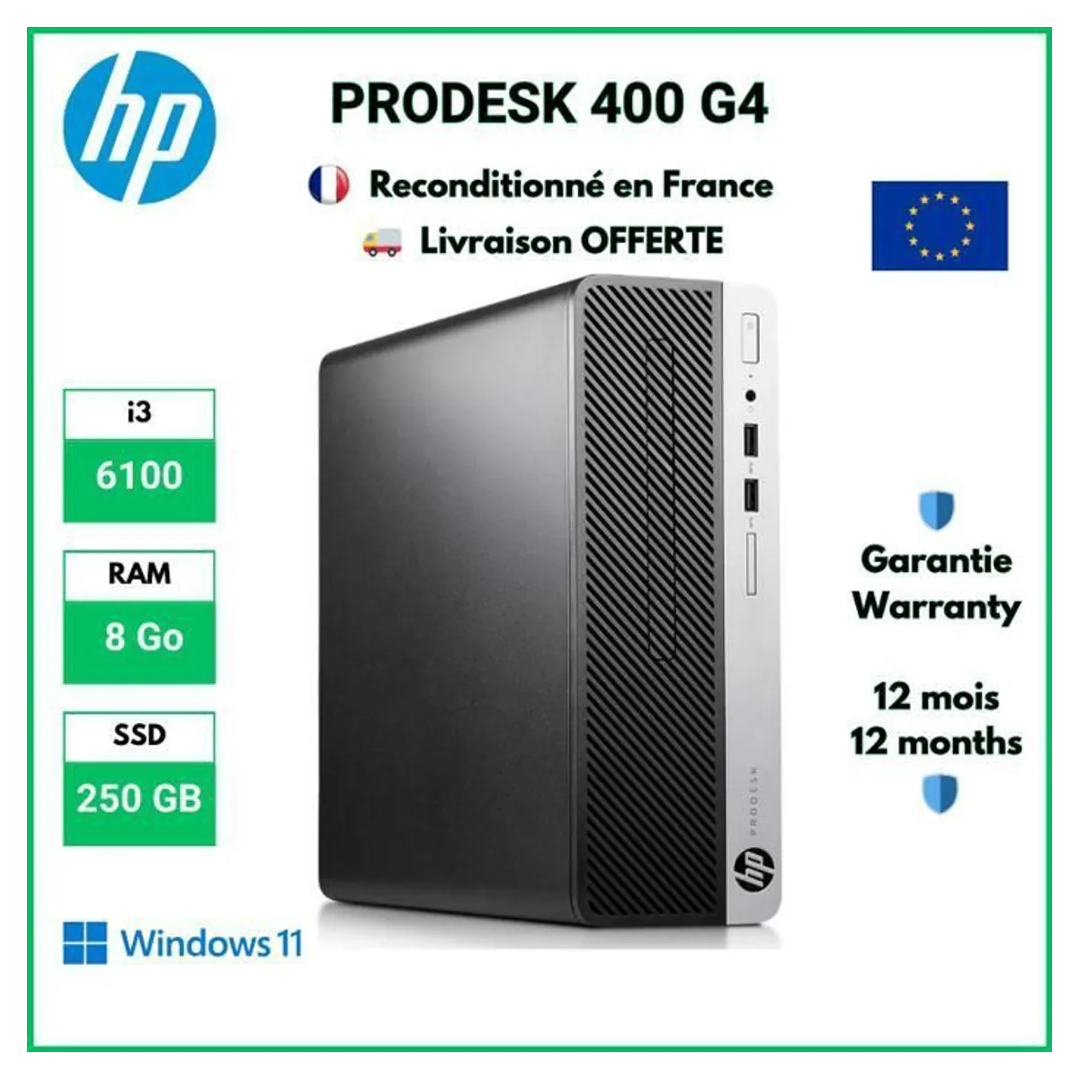 HP ProDesk 400 G4 SFF reconditionné