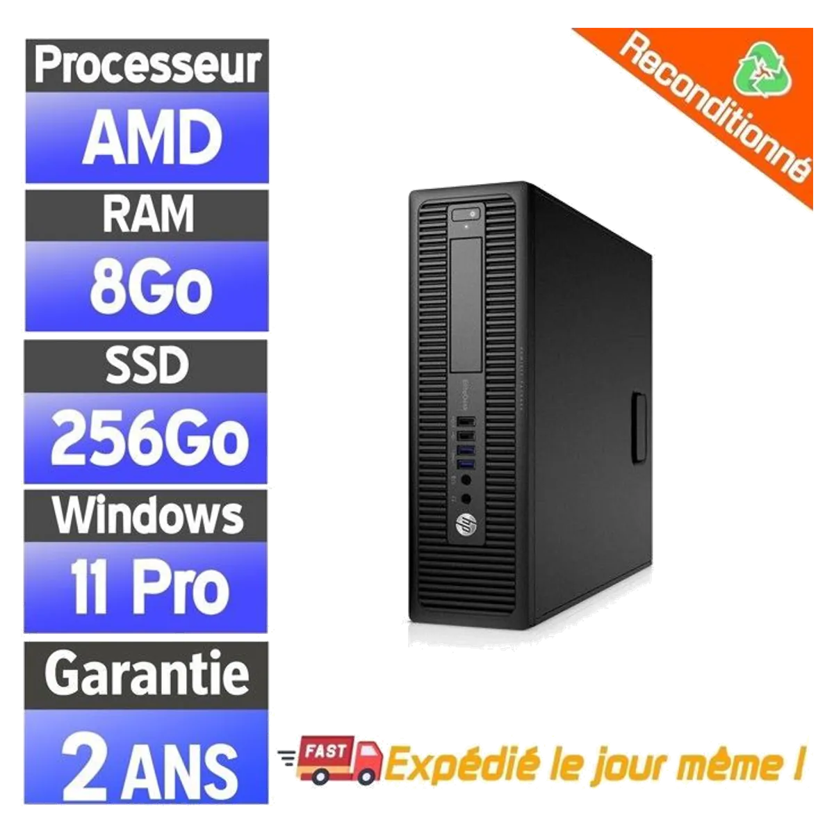 HP EliteDesk 705 G3 SFF reconditionné