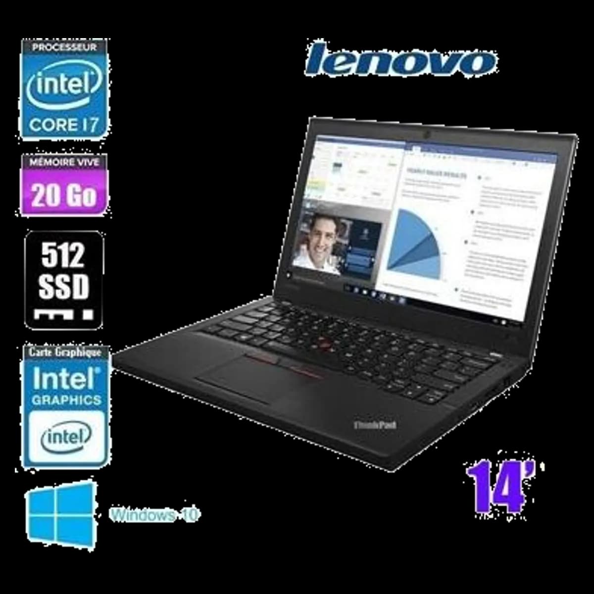 Lenovo ThinkPad T460 14" reconditionné